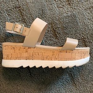 Beige platforms-SUPER comfortable!